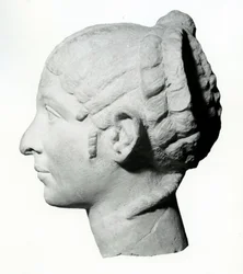 Mulher Síria às vezes identificada como Cleópatra - perfil, século I aC (escultura)